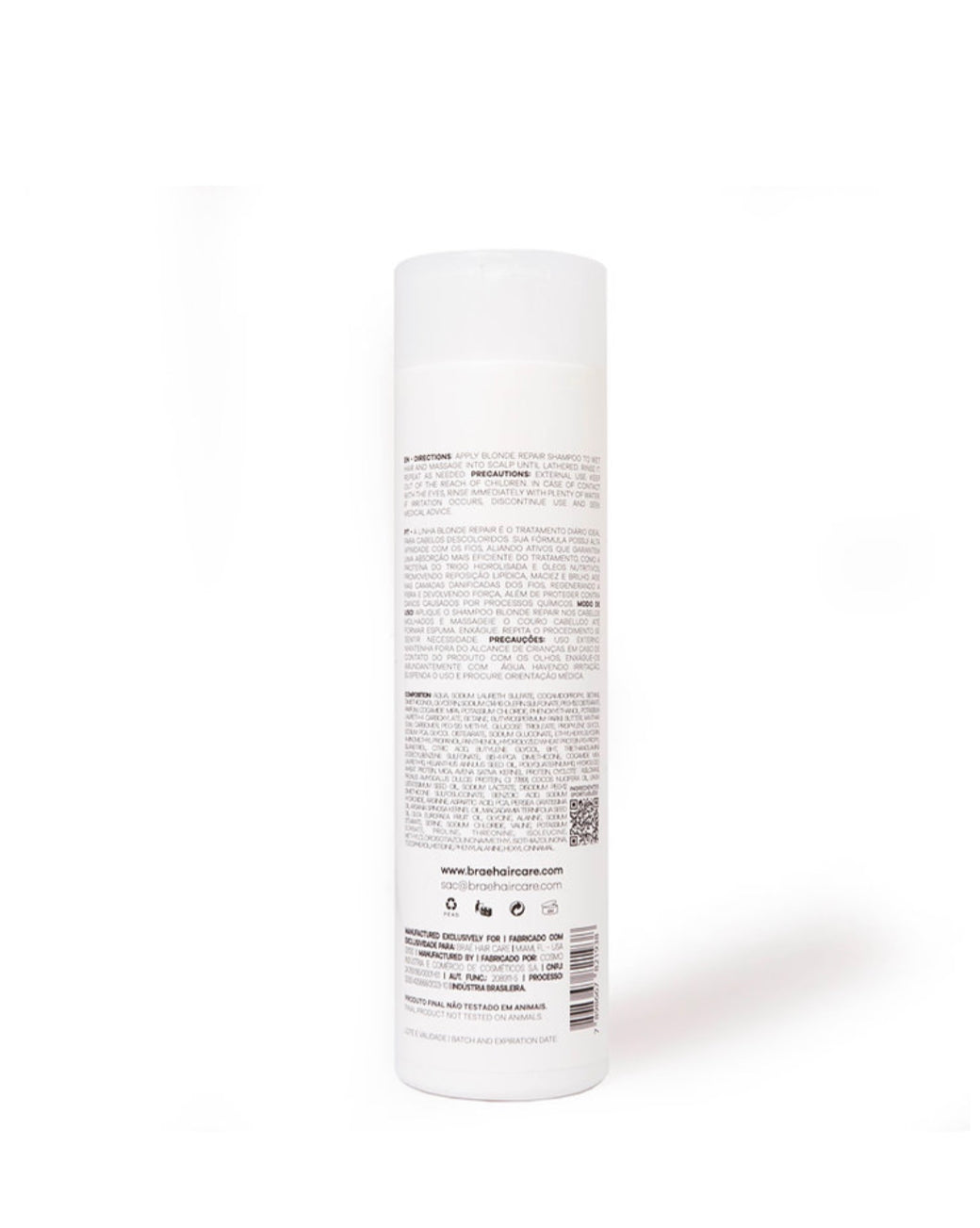 BRAÉ - Blonde Repair Shampoo – 250ml Deep Cleansing and Repair for Blonde